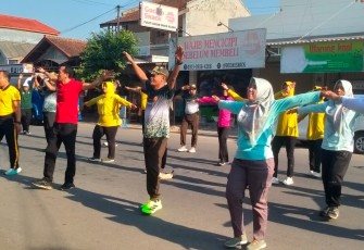 Olahraga bersama meriahkan HUT ke-80 TNI 