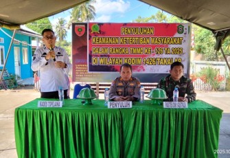 Penyuluhan Kamtibmas dan Hukum TMMD ke 126 Kodim Takalar