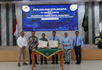 Kejati Kepri dan PT Nindya Karya Tandatangani Perjanjian Kerja Sama Bidang Perdata dan Tata Usaha Negara