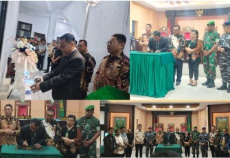 Foto kegiatan peresmian ruang sidang baru dan launching dua aplikasi inovatif pengadilan negeri/perikanan Kelas 1B Bitung