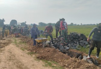 Pengerjaan sasaran fisik TMMD ke 126 Kodim Takalar 