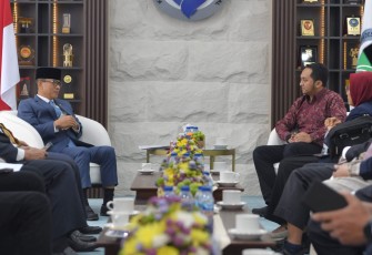 Mendes Yandri saat menerima audiensi Ketua ISCN Bayu Arie Fianto di Jakarta, Rabu (29/10)