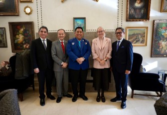 Ketua Umum IPL Komjen (P) Prof. Dr. Petrus R. Golose Melakukan Bilateral Meeting dengan Presiden dan Sekjen ITTF di Lausanne