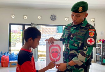 Edukasi kesehatan gigi anak-anak perbatasan 