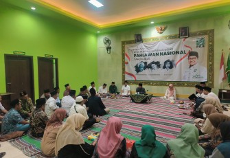 Suasana Acara Tasyakuran di Kantor DPC PKB Kabupaten Blitar Atas Dianugerahkannya Pahlawan Nasional kepada Gus Dur, Marsinah dan K.H. Syaikhona Kholil (Foto : ist.)