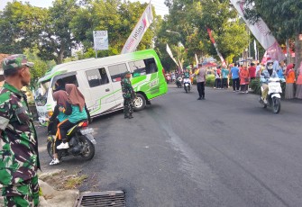 Pengamanan lalin Jalan Sehat HUT PGRI dan Hari Guru Nasional