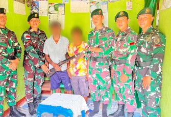 Satgas Pamtas Yonarhanud 2 Kostrad Berhasil Wujudkan Kepercayaan Masyarakat Perbatasan