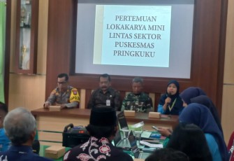 Danramil 0801/12 Peingkuku Hadiri Kegiatan Lokakarya Mini Lintas Sektor Bidang Kesehatan