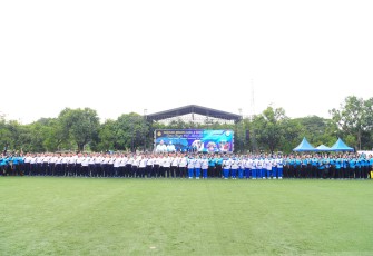 Korps Wanita TNI Angkatan Laut (Kowal) menggelar kegiatan Olahraga Bersama dalam rangka peringatan Hari Ulang Tahun ke-63 Tahun 2025