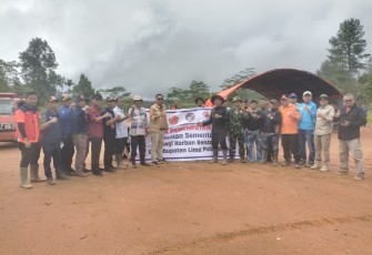Pendampingan BNPB Mempercepat Huntara di Kabupaten Lima Puluh Kota