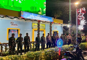 Dandim 0501/JP Bersama Forkopimda Yakinkan Pelaksanaan Ibadah Natal di Wilayah Jakarta Pusat Aman dan Kondusif
