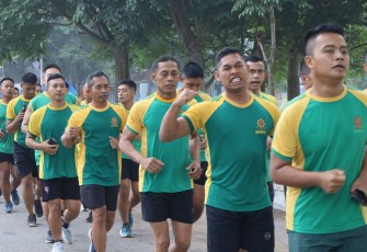 Satgas Pamtas Yonarmed 12 Kostrad Jaga Tubuh Prima