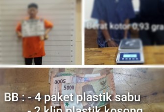 Diduga Pelaku Pengedar Narkoba Ditangkap Polisi.
