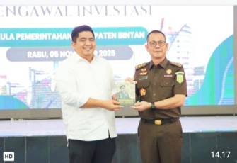 Puspenkum Kejaksaan Agung (Kejagung) RI melalui Kepala Bidang Penerangan dan Penyuluhan Hukum menggelar Penerangan Hukum dengan tema 'Peran Kejaksaan dalam Mengawal Investasi', Rabu (05/11) di Aula Bandar Seri Bentan