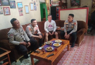 Kapolsek Belitang III saat Silaturahmi ke Desa Nusa Tunggal dan Desa Trikarya