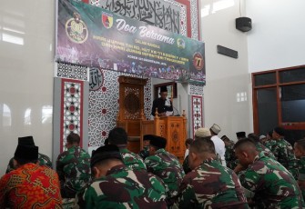 Korem 081/DSJ menggelar doa bersama dalam rangka memperingati Hari Juang TNI AD ke-80 dan HUT ke-77 Kodam V/Brawijaya.