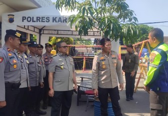 Kunjungan kerja Kapolda Jateng, Irjen Pol Ribut Hari Wibowo, di Mapolres Karanganyar, pada Selasa (2/9/2025).
