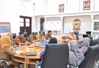 LDII Kota Makassar saat beraudiensi dengan Wakil Wali Kota Makassar, Aliyah Mustika Ilham SE MAP di Kantor Balai Kota Makassar, Jalan Ahmad Yani, Makassar, Sulawesi Selatan, Senin (7/7/2025).