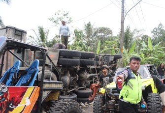 Polisi saat Olah TKP