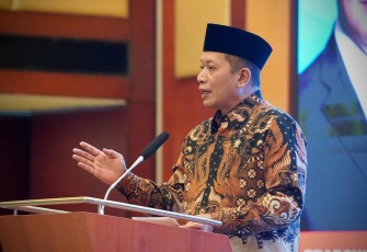 Menkop, Ferry Juliantono pada acara Temu Mitra Lembaga Pengelola Dana Bergulir (LPDB) Koperasi, di Jakarta, Kamis (20/11).