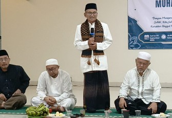Peringatan Maulid Nabi Muhammad SAW 1447 H di Masjid Jami Asy-Syahid, Kota Depok, pada Jumat malam (5/9).