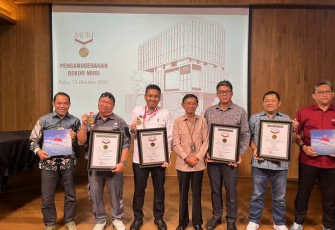 Masjid Raya Baitul Khairat, Karya PTPP yang Mendapatkan 2 Rekor MURI