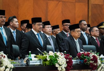 Menekraf Teuku Riefky Harsya saat Hadiri Pelantikan Gubernur Aceh, Dorong Dinas Ekraf Dibentuk