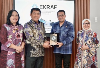 Menekraf Riefky saat Terima Audiensi Gubernur Sulut, Tekankan Pentingnya Pembentukan Dinas Ekraf