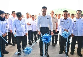 Menko AHY dan Menhub Dudy saat Resmikan Tiga Infrastruktur Perhubungan Strategis di Kepri, Rabu (05/11/2025).