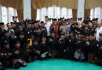 Pelantikan Pengurus Ikatan Pencak Silat Indonesia (IPSI) Sumatera Barat periode 2025–2029 di Auditorium Gubernuran, Kamis (3/7).
