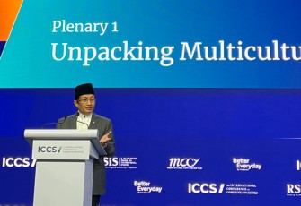 Menteri Agama Nasaruddin Umar, di Singapura, Selasa (24/6/2025).