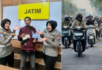 Ditlantas Polda Jatim Beri Reward Bagi Pengendara Tertib