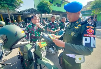 odim 0803/Madiun bekerja sama dengan Denpom V/1 Madiun menggelar sosialisasi Operasi Gaktib bertajuk