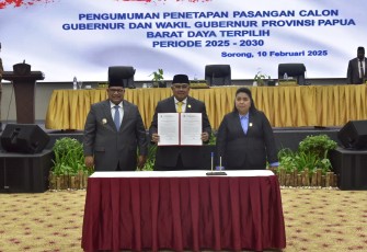 Rapat Paripurna Istimewa Penetapan Calon terpilih Gubernur dan Wakil Gubernur Provinsi PBD