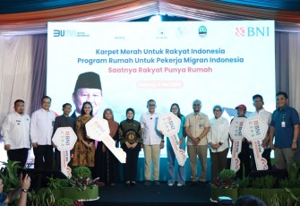 Peluncuran Program Rumah Subsidi Untuk Pekerja Migran Indonesia di Kabupaten Subang, Jawa Barat, Kamis (852025).