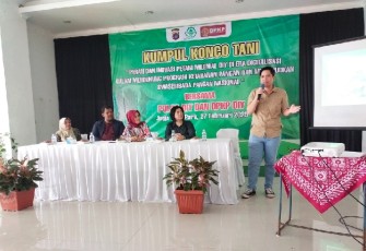 Polda DIY bersama DPKP dan Forkom Petani Milenial Korwil DIY saat mengadakan Kumpul Konco Tani di JAP, Kulon Progo, Kamis (27/2/2025) Foto : Polda DIY