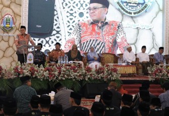 Kemenag saat Gelar Ngaji Budaya di Pondok Pesantren Al Mubaarok Manggisan, Kabupaten Wonosobo, Jawa Tengah, Jumat (2/5/2025). 