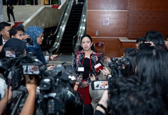 Ketua DPR RI Puan Maharani di Gedung DPR, Kompleks Parlemen, Senayan, Jakarta, Kamis (30/1/2025).