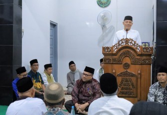 Safari Ramadhan di Masjid Nurul Hikmah Tampuniak Lubuk Sikaping Kabupaten Pasaman, Sabtu (080325).