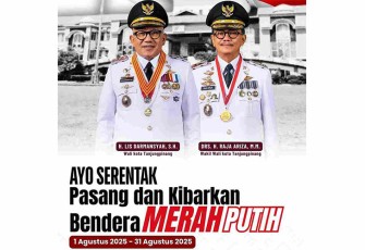 Lis-Raja Ajak Warga Tanjungpinang Kibarkan Merah Putih Sambut HUT RI ke-80