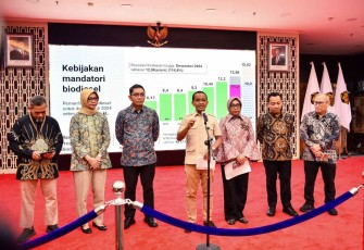 Menteri ESDM Bahlil Lahadalia saat memberikan keterangan pers, Jum'at (3/1)