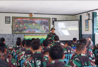 Kodim 0801/Pacitan gelar Latihan Perorangan Jabatan Teritorial (Latorjab Ter) yang dilaksanakan di Aula Kopral Sigit Makodim 0801/Pacitan Jl.Letjen Suprapto No.42, Kec./Kab. Pacitan, Rabu (26/02/2025)