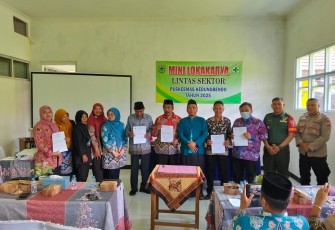 Danramil 0801/03 Arjosari Hadiri Kegiatan Mini Lokakarya Bidang Kesehatan