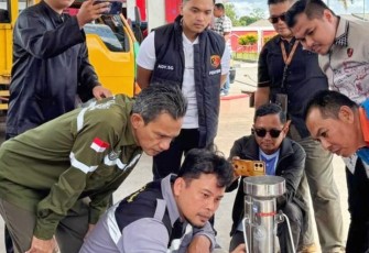 Satreskrim Polres Bintan Lakukan Pengecekan Tera Volume BBM SPBU dan Ketersediaan LPG di Kabupaten Bintan