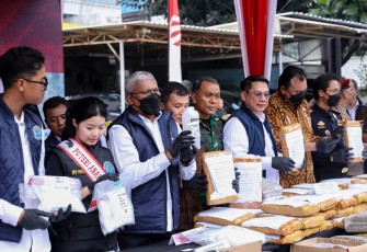 BNN Musnahkan 474 Kg Barang Bukti Narkotika