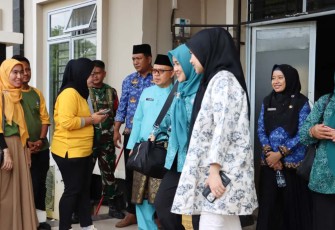 Ketua TP PKK Bintan Hafizha Rahmadhani menyampaikan apresiasi atas komitmen Pemerintah Provinsi Kepulauan Riau dalam mencegah stunting dan mewujudkan wilayah zero stunting