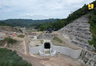 Progres Pembangunan Bendungan Bulango Ulu Capai 85,6%