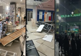Dampak gempa bumi Kota Tarakan, pada Rabu, (5/11) pukul 17.37 WIB