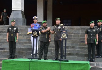 Apel Luar Biasa Serah Terima Personel Organik dan Taruna Akademi Militer,17 Januari 2025