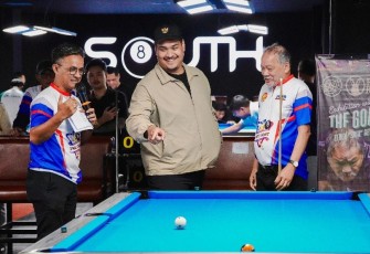 Menteri Pemuda dan Olahraga Republik Indonesia (Menpora RI), Dito Ariotedjo, meresmikan fasilitas olahraga biliar bertajuk Rusty Rabbit & South Pool di Plaza Festival, H.R Rasuna Said, Jakarta, Selasa (29/4)